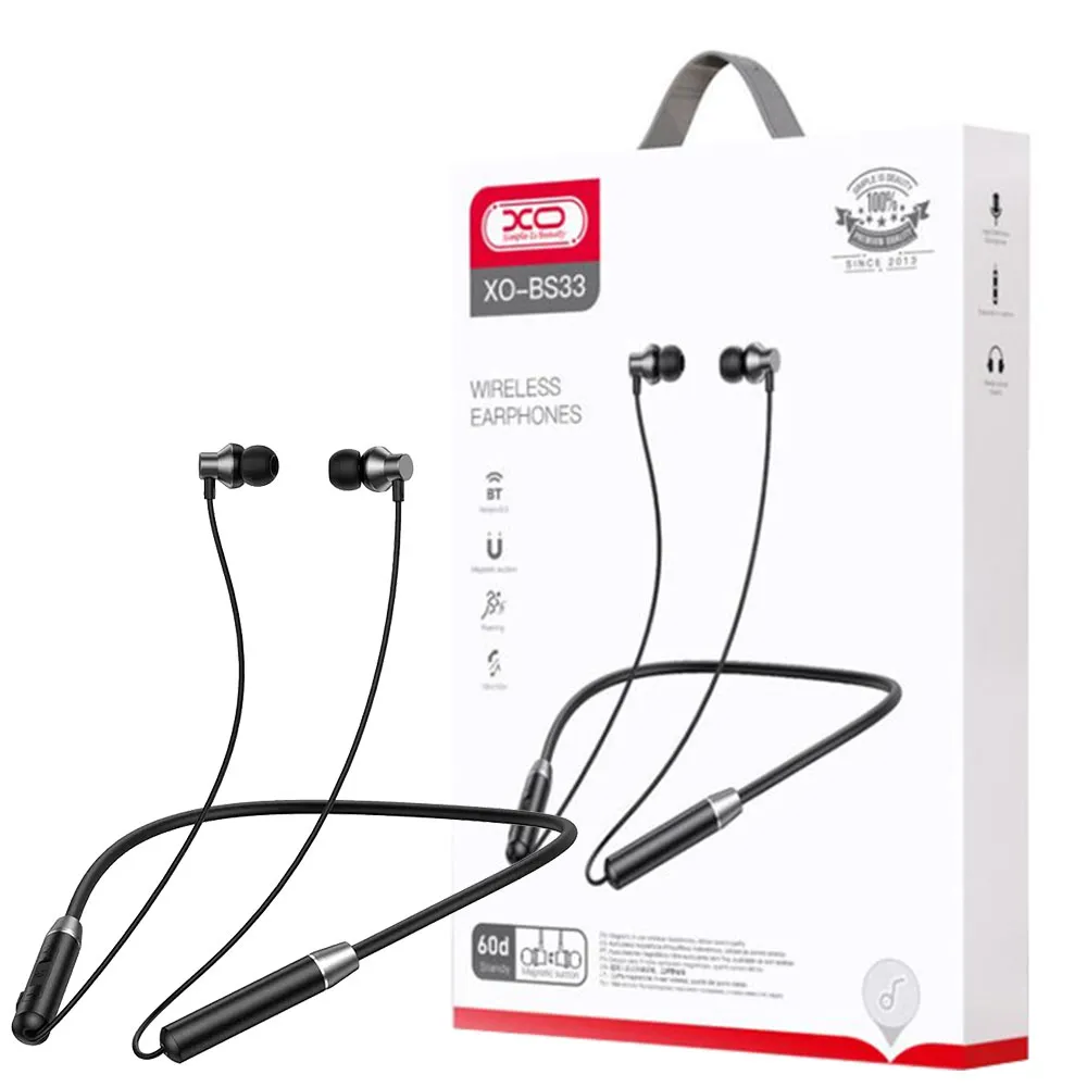 6cbfdc54b11076edb726e5e7ea3ee555110f211a59edb34ed6b78d66f49dcb0c.webp هدست بلوتوثی گردنی ایکس او مدل XO BS33 مشکی