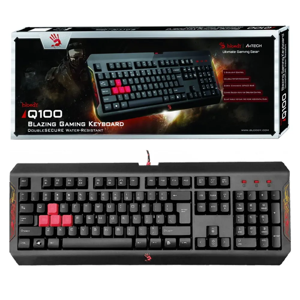 6e0ac75241486f146a4a6b67656f9cdd8337a1f9441afe4bbca13aed51953ccb.webp کیبورد سیم دار گیمینگ ایفورتک مدل A4TECH Q100