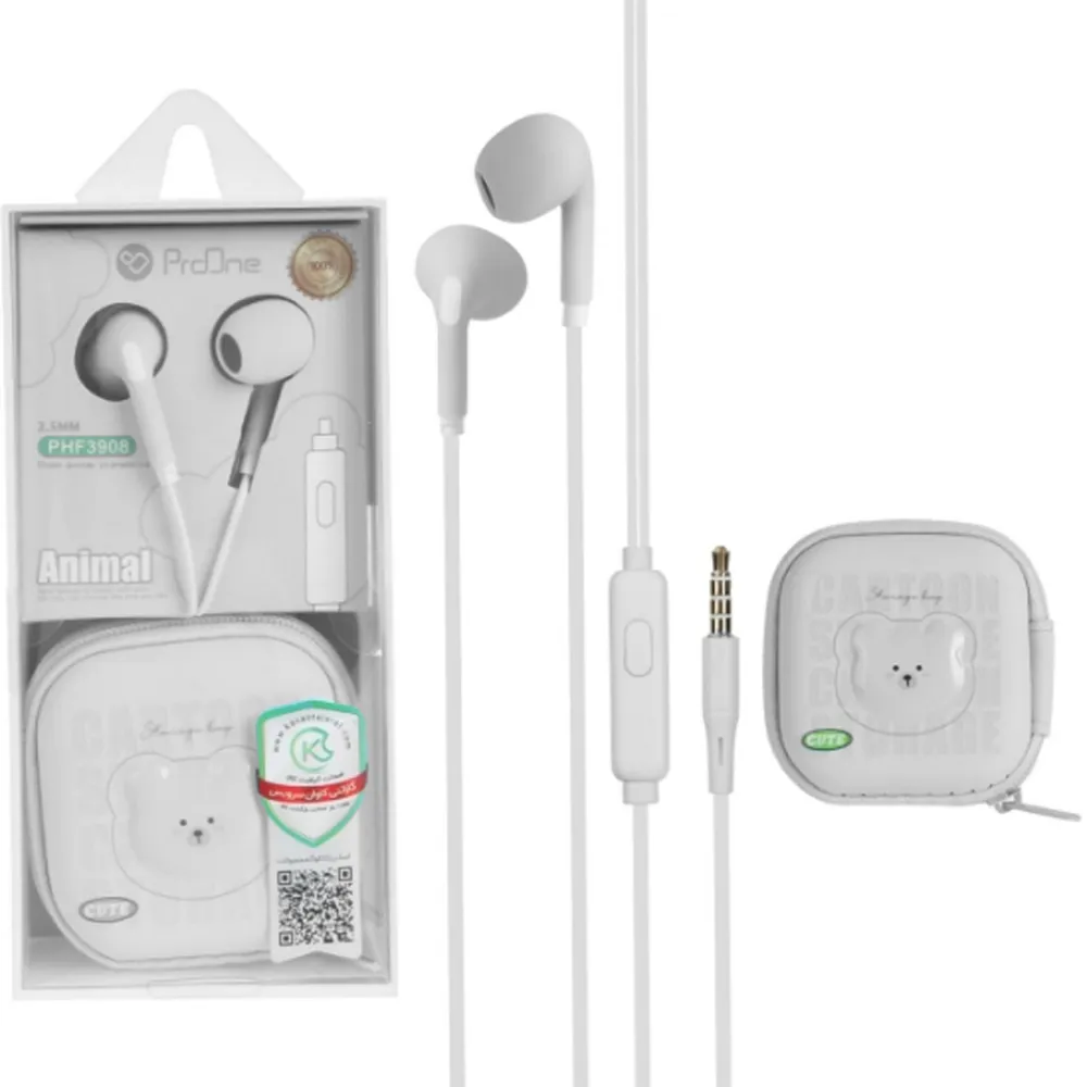 6e2bf9c9e390027d8dcb3332af80e167e34ef169dc4d6d87dd5c0c5c4497dce1.webp هندزفری پرووان PHF3908 سفید PROONE