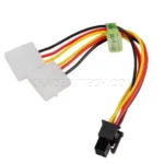 کابل برق رویال مدل ROYAL 6PIN to 2 IDE power