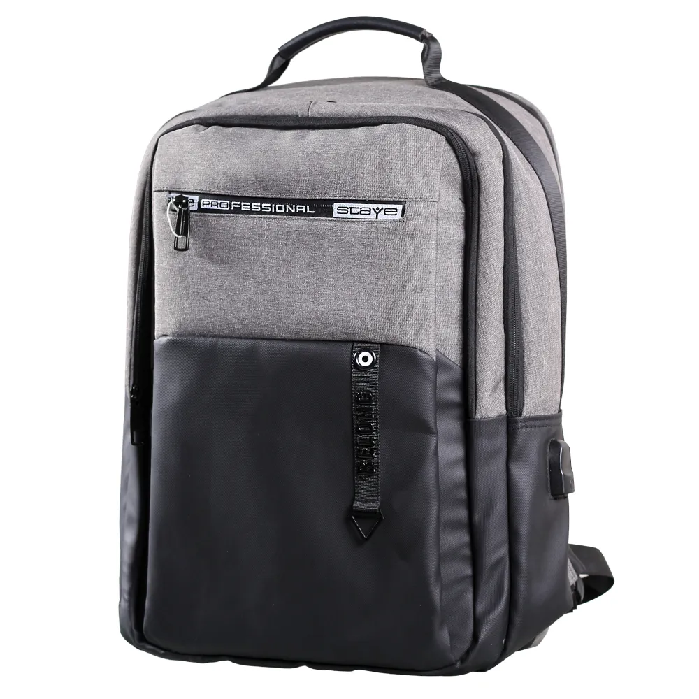 71c9e1b7bb1943385a55268e285048509213c2b61612a0886560096d9a4c6e9e.webp کیف کوله لپ تاپ آلفا ALPHA طوسی مشکی