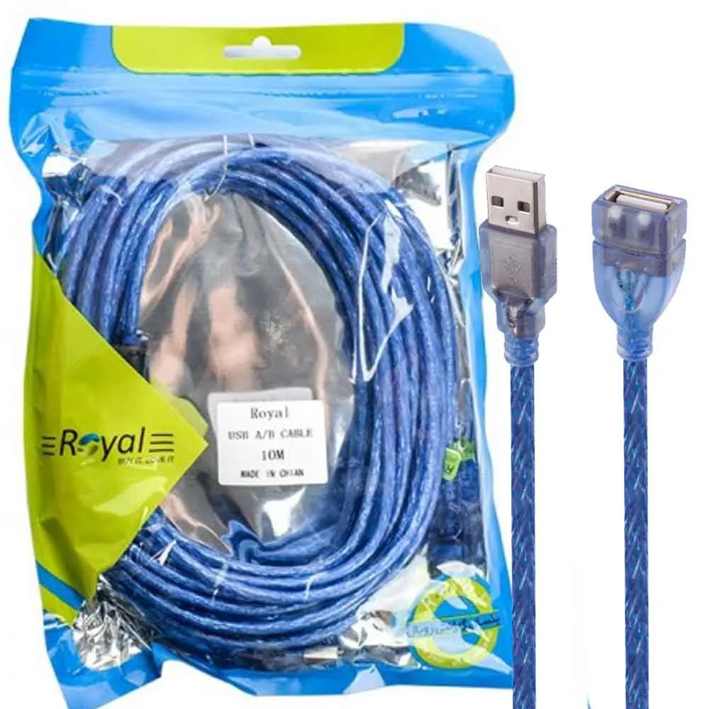 7223d617db04d104c56a3456268757fb5e0b396a17359a404fb1e32f3cc43c94.webp کابل افزایش USB رویال مدل ROYAL 10M USB