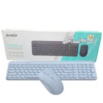 کیبورد و ماوس بی سیم ایفورتک مدل A4TECH FG3300 طوسی