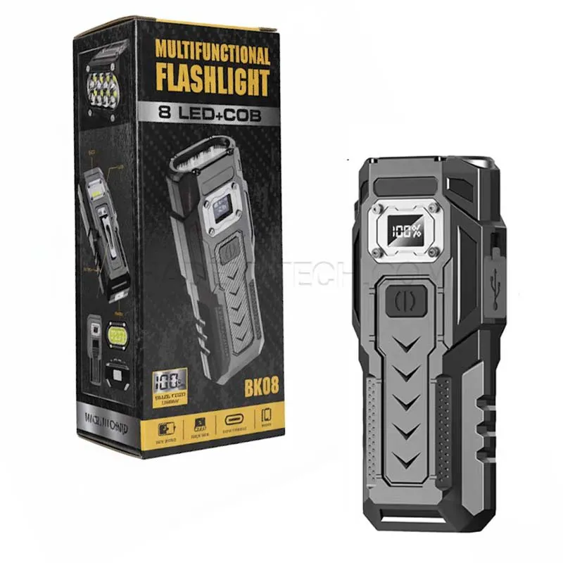 736f6142729b16aa6182e6d1f2d2841b369c280b803075b3a733054bb7189ae7.webp چراغ قوه شارژی مدل MULTIFUNCTIONAL BK08
