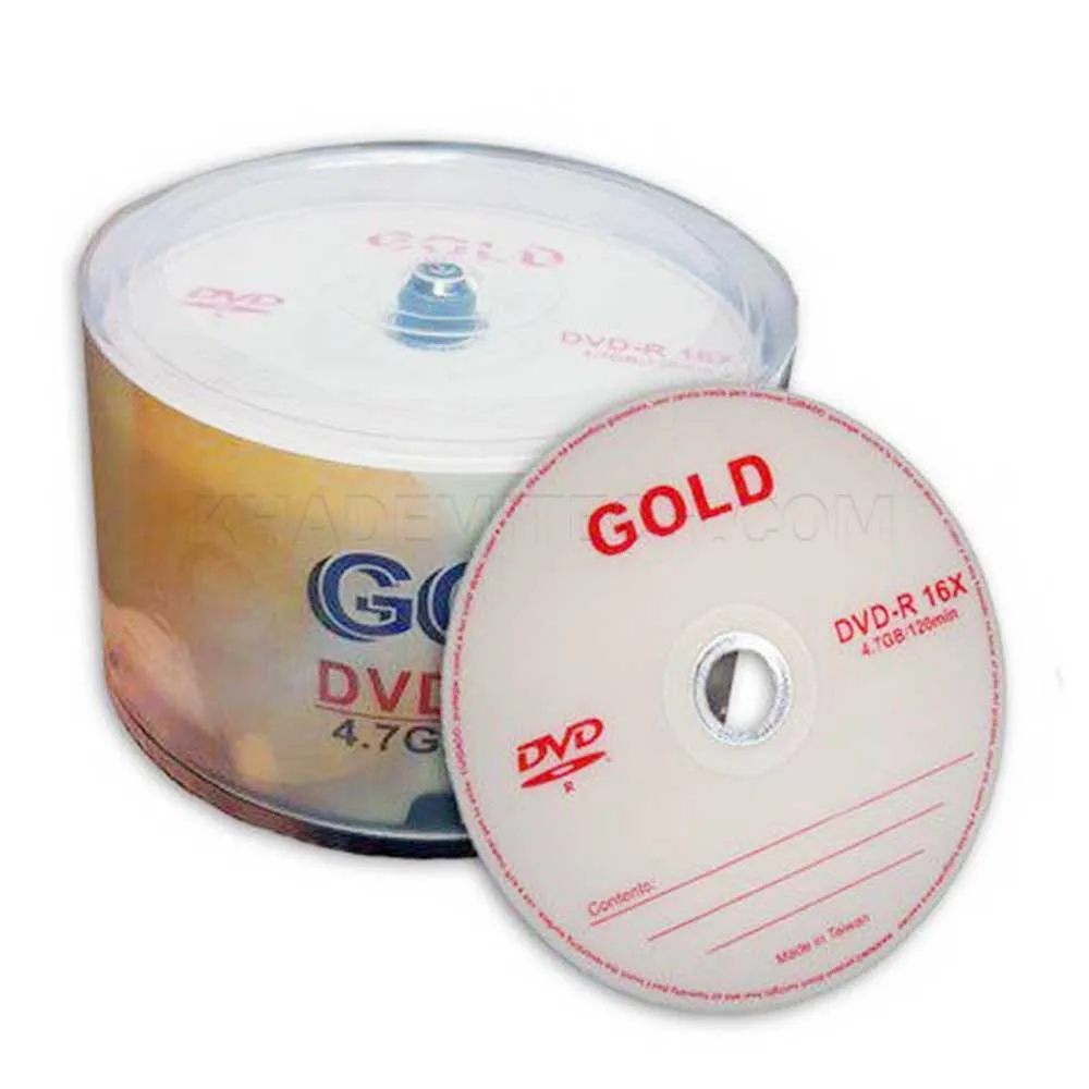75da690914f99b9d29da60c7051cfc99e7011b85425c28ad61834a8a2723b603.webp دی وی دی خام گلد مدل DVD Gold پک 50 عددی