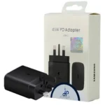 کلگی شارژر PD 3PORT لیبل آبی 45W مشکی SAMSUNG