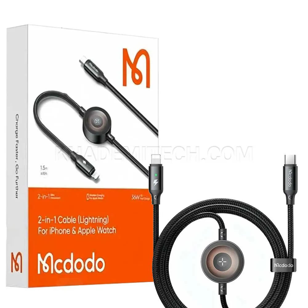 78d0a890aadc27ed2ac39b9c6122496b6b4bca69c42347000f9b1a19b2b4dfcf.webp کابل تبدیل لایتنینگ به USB-C مکدودو MCDODO CA-568