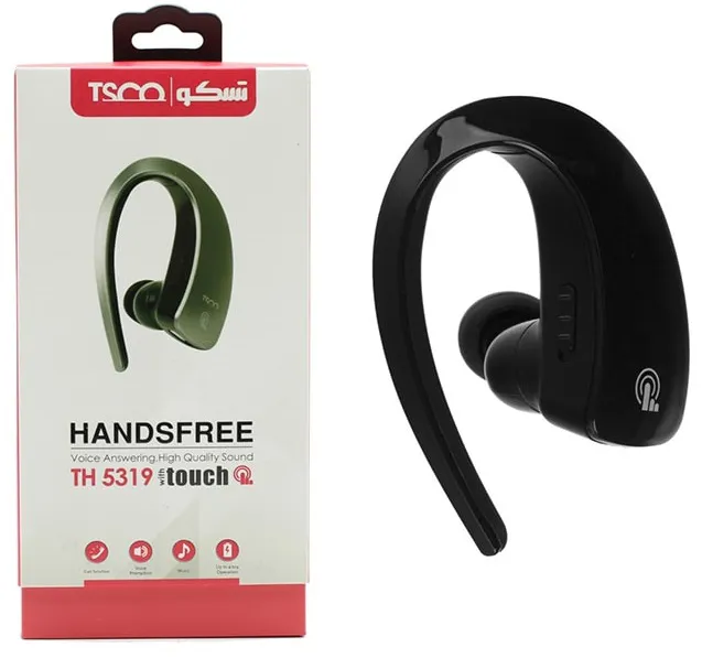 78fa3ec14aba9a7ccffe3c0b1b8b83fc7ad1e7aa388de2967dec5d5e0e2df5db.webp .هندزفری BTتک گوش تسکو 5319 TH