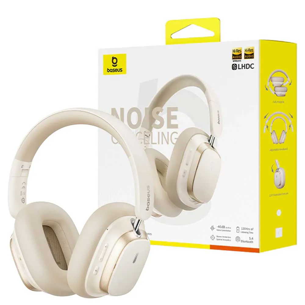 7a40f55b202be0bf2c51f65cb7d7550d0e4dc1d25ab6f4b5ea58073097ab01db.webp هدست بیسوس مدل BASEUS H1s A00075301223-00 سفید ستاره ای