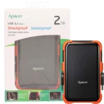 هارد اکسترنال اپیسر مدل Apacer AC630 2TB مشکی نارنجی