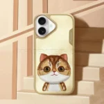 قاب اپل مدل Nimmy Big Eyes Golden British IPHONE 16Pro زرد