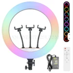 رینگ لایت بدون پایه مدل 56cm RING LIGHT RGB