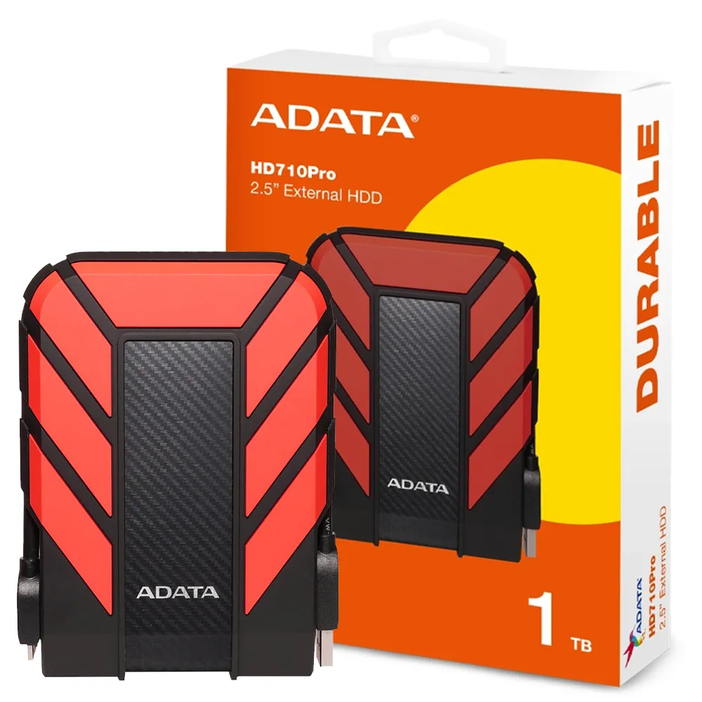 7c6b8b32bc2745b7daab093140dd11f4816cae257172f52913e759f28e0bdff9.webp هارد اکسترنال ای دیتا مدل ADATA External HD710 1TB قرمز گارانتی آونگ