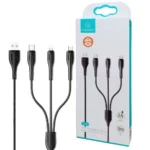 کابل یوسمز مدل SJ374 3IN1 U38 Usams مشکی