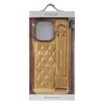 قاب اپل بنددار IPHONE 14 Pro ONEGIF چرم کرم