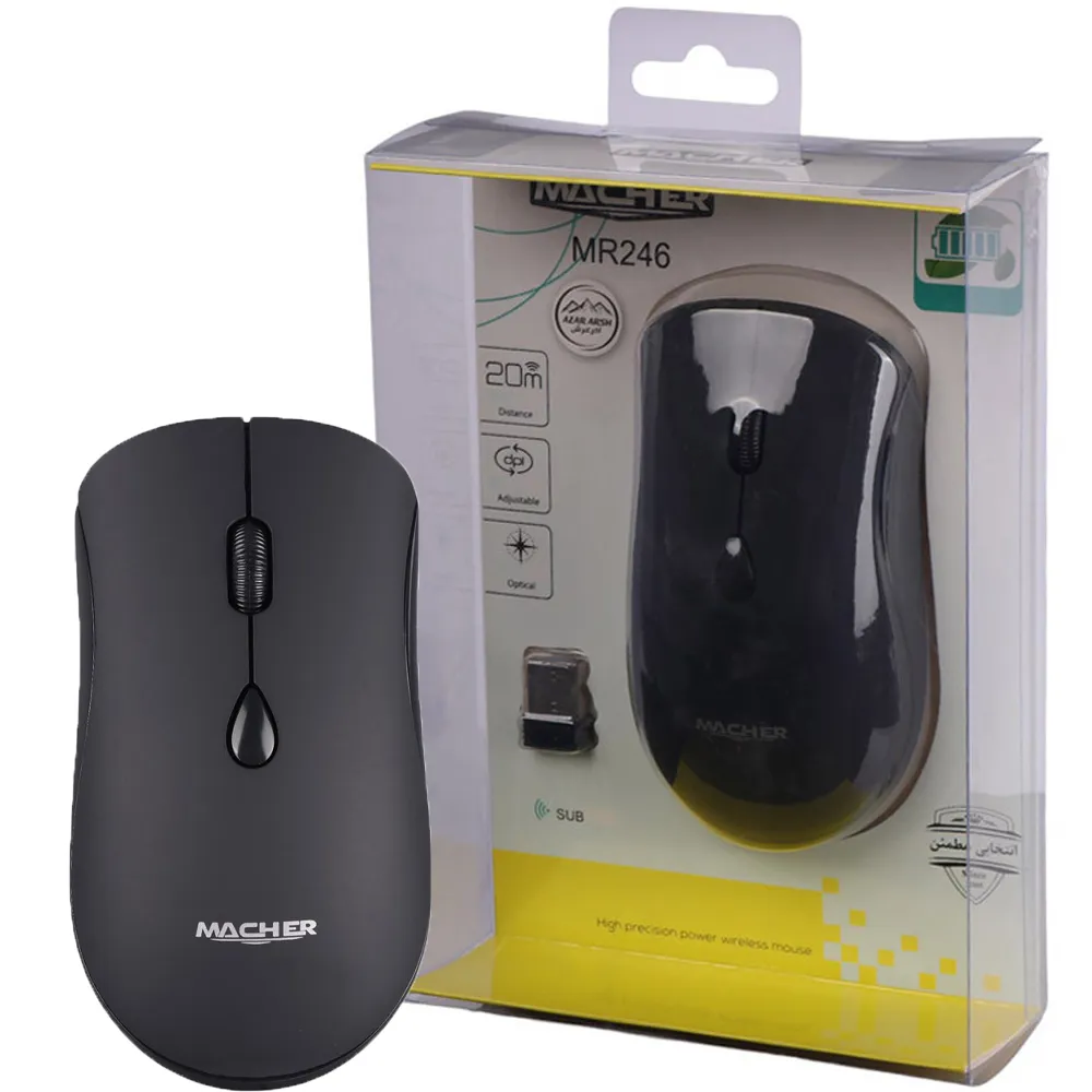 83a9660a6162db74fb59e376109e7d49344f5624e62361287b51b3123496c7f0.webp ماوس بی سیم مچر مدل MACHER MR246