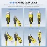 کابل مدل SPRING DATA CABLE S229 4-IN-1