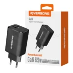 شارژر کلگی ریورسانگ مدل RIVERSONG PowerKub G65 AD96 مشکی