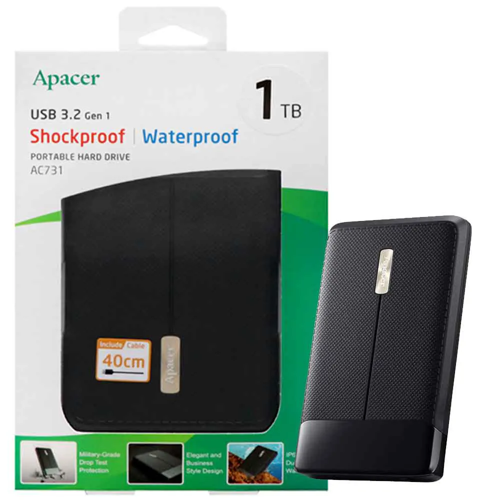 869bc14f966761cb8b3b12a671af7659d423eedaeeffaf42a9e07bf21e46ad7b.webp هارد اکسترنال اپیسر مدل Apacer AC731 1TB مشکی