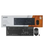 کیبورد و ماوس بی سیم ایفورتک مدل A4tech 3000N مشکی