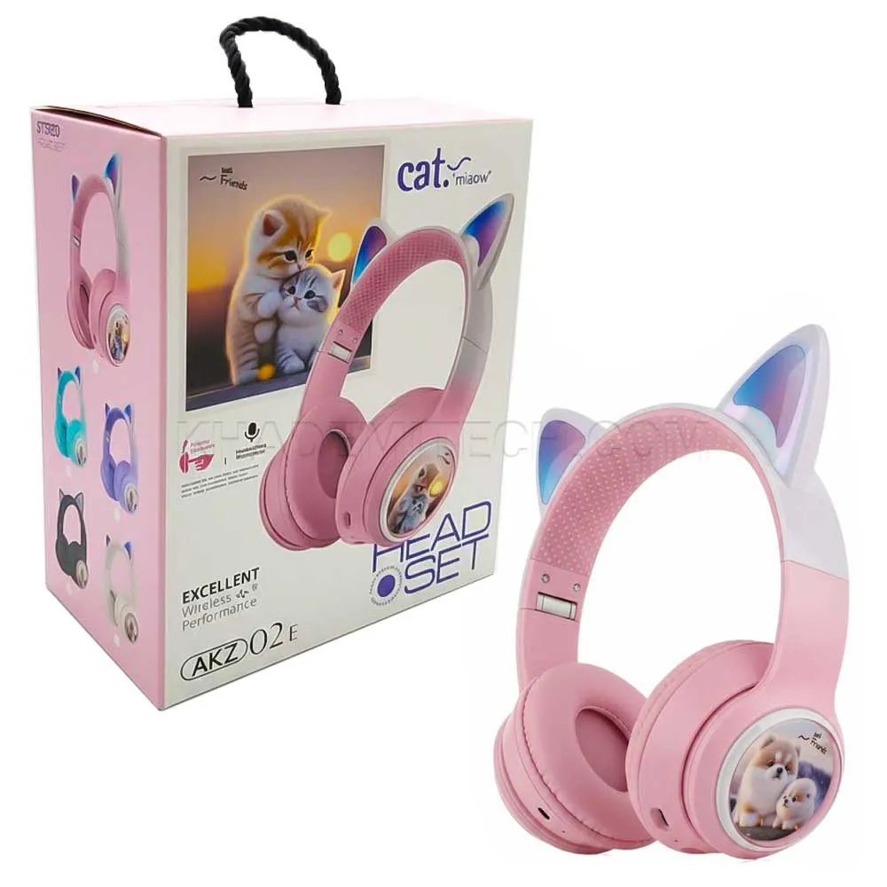 8a0be0b0260857f0ba0600f762fc482bb0e12ef1f36ccbeb2e1610a645d87a00.webp هدست بی سیم عروسکی طرح سگ مدل AKZ 02E DOG صورتی