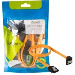 کابل دیتاSATAقفلی 90″نارنجی ROYAL