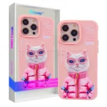 قاب اپل مدل Nimmy Cool Cute White rich beauty IPHONE 15 ProMax صورتی