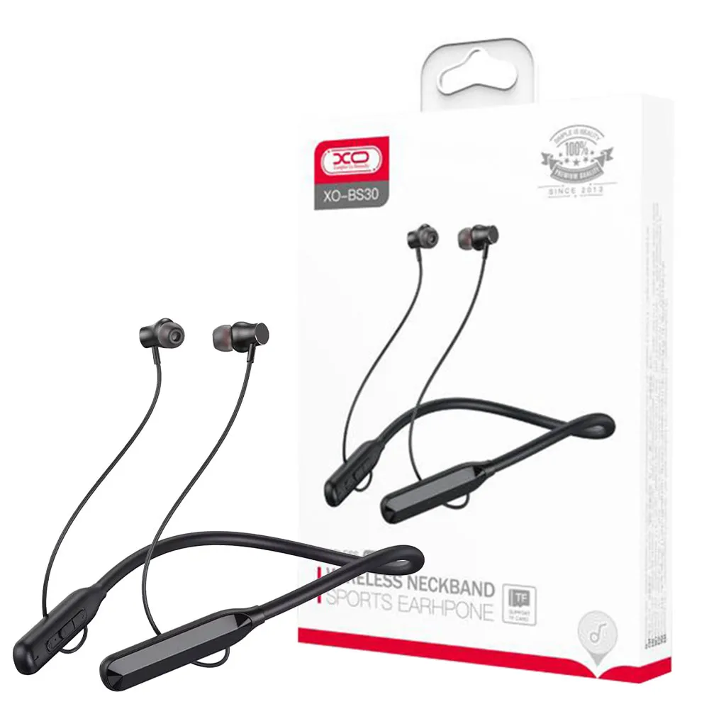 8c4593a137bf0af8a28660ffc1579b01077bfc990512071a94b88bbb6ed0e612.webp هدست بلوتوثی گردنی ایکس او مدل XO BS30 مشکی