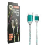 کابل موکسوم مدل MOXOM KH-68 LED IPHONE آبی