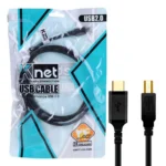 کابل تایپ سی به پرینتر کی نت مدل KNET TYPE-C 1.2M
