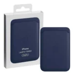 کیف کارت اپل MAGESAFE سرمه ای چرمی