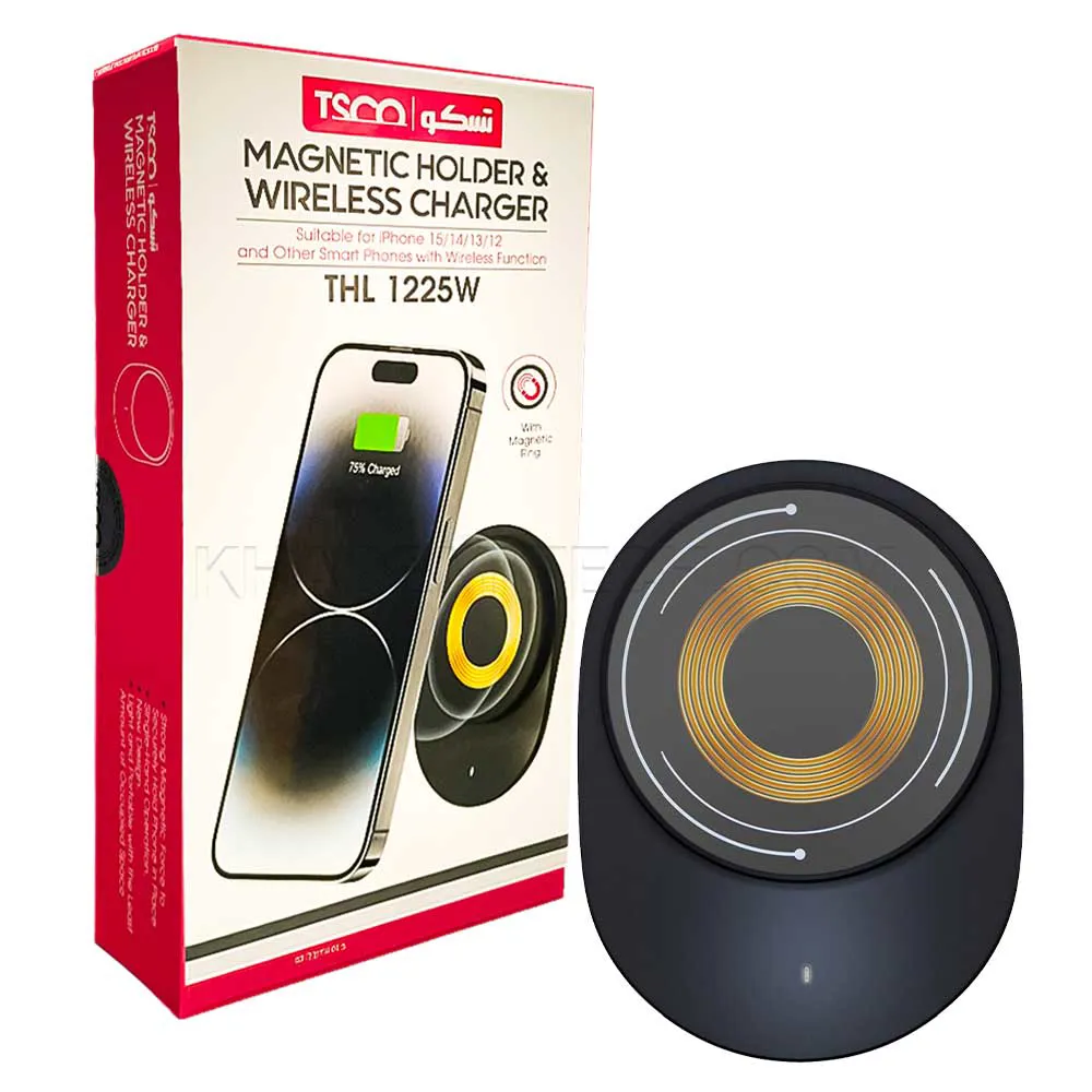 9047f87330ee593acc2475befe5dc796fc93188b7f949ef12ae6c7ac534bcef0.webp شارژر و هولدر موبایل تسکو مدل TSCO THL 1225W مشکی