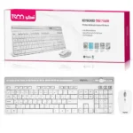 کیبورد و ماوس بی سیم تسکو مدل TKM7106W TSCO سفید
