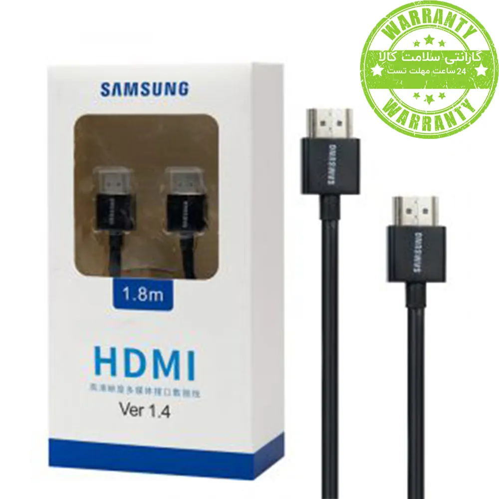92a030e622bfbd8ac1213dd79e3a018b1f860fa482e1cad643e5905d6aa1546d.webp کابل SAMSUNG-1.8M…HDMIپکدار