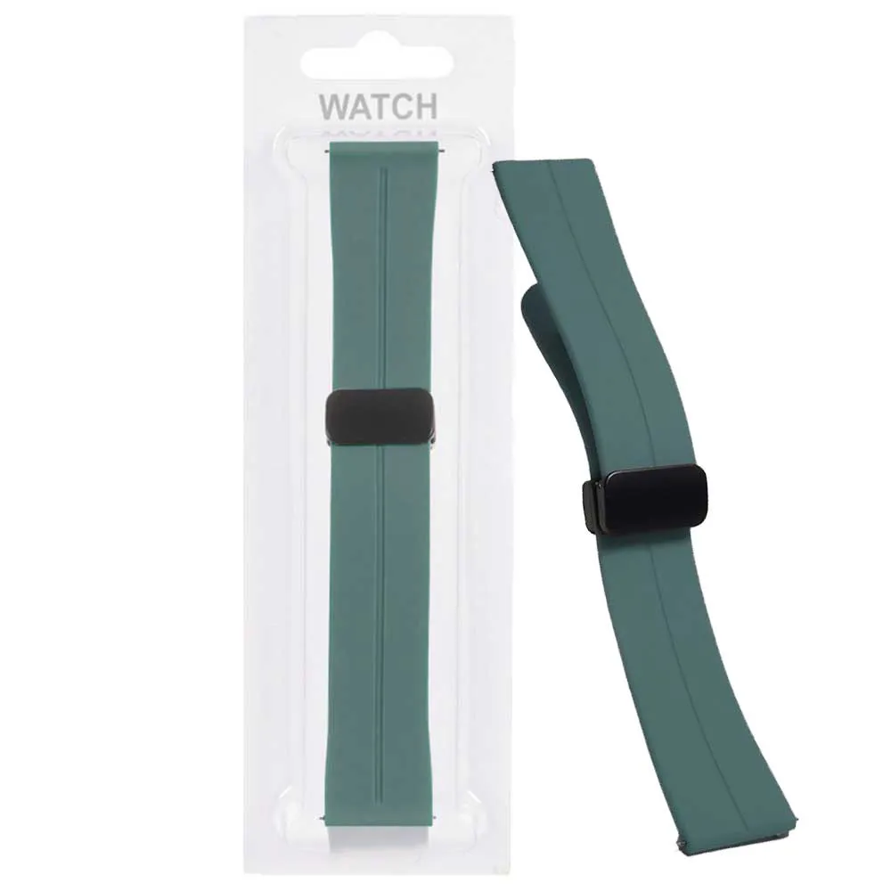 944282c0a84202b716e0fcdab09da18cf5e66937c8495fb1819b31796d15c749.webp بند سیلیکونی مدل SILICON 20mm سبز