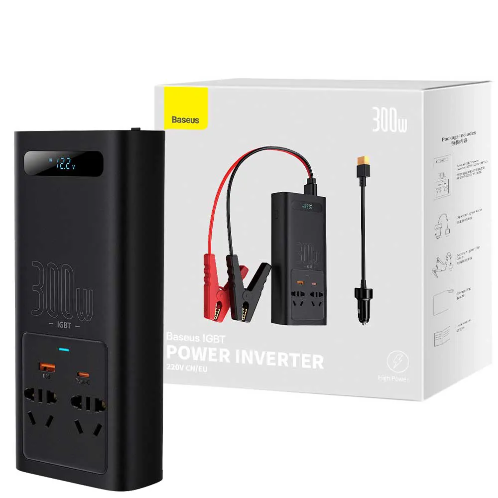 958cbd063e3a4eee2c0295f13d789aa6dce2d990b8bc7fee90a76191b7a96eaa.webp جامپ استارتر و مبدل برق بیسوس مدل BASEUS IGBT Power 300W CGNB010101