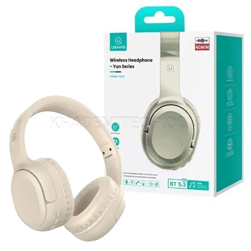 96d58b574770f2efe1529dc1641d7ced63e2a9a2ddb7e8cf172cd9321a8362fb.webp هدست بلوتوثی یوسمز مدل Usams YG23 بژ