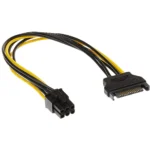 کابل برق گرافیک6پین به SATA1برعکس