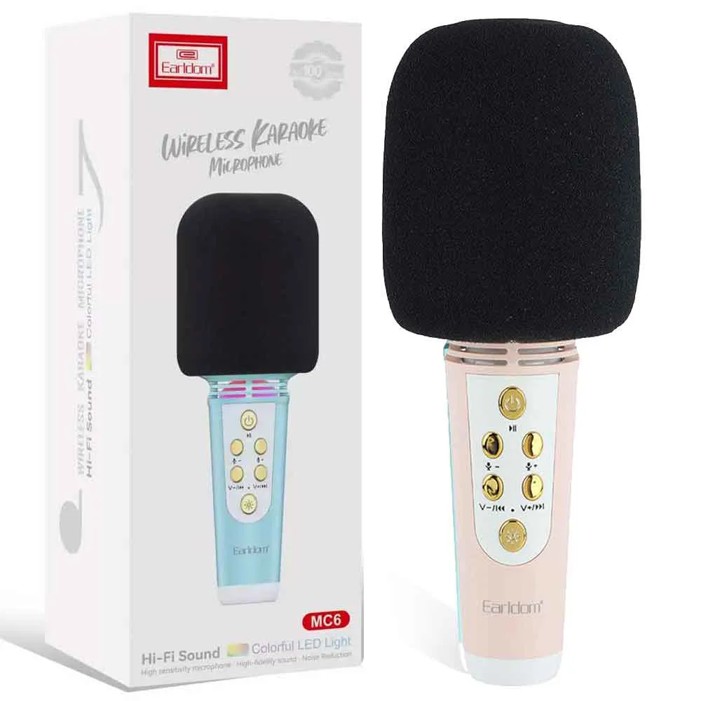 990461ad7149e8fb2a37455cbeb3e70f6d57c90386b67fb21b99c3c4dd29ad8c.webp اسپیکر میکروفن ارلدام مدل EARLDOM ET-MC6 صورتی