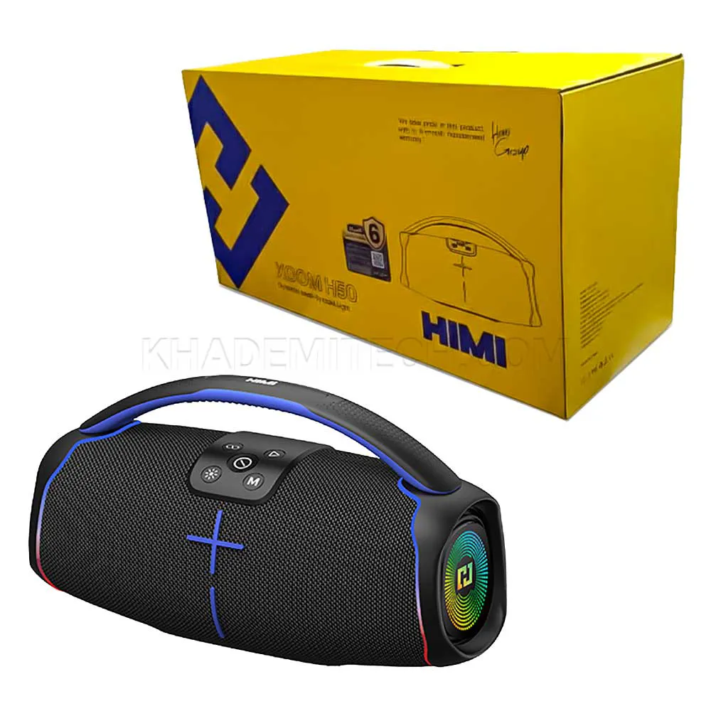 996c7d69a7230018bc1775ed35dddb1c6ed88354602f5b864b840f30a14bd643.webp اسپیکر پرتابل هیمی مدل HIMI XOOM H50 VQ-SP36 مشکی