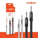 کابل صدا AUX موکسوم مدل AUX-02 فلت MOXOM سفید