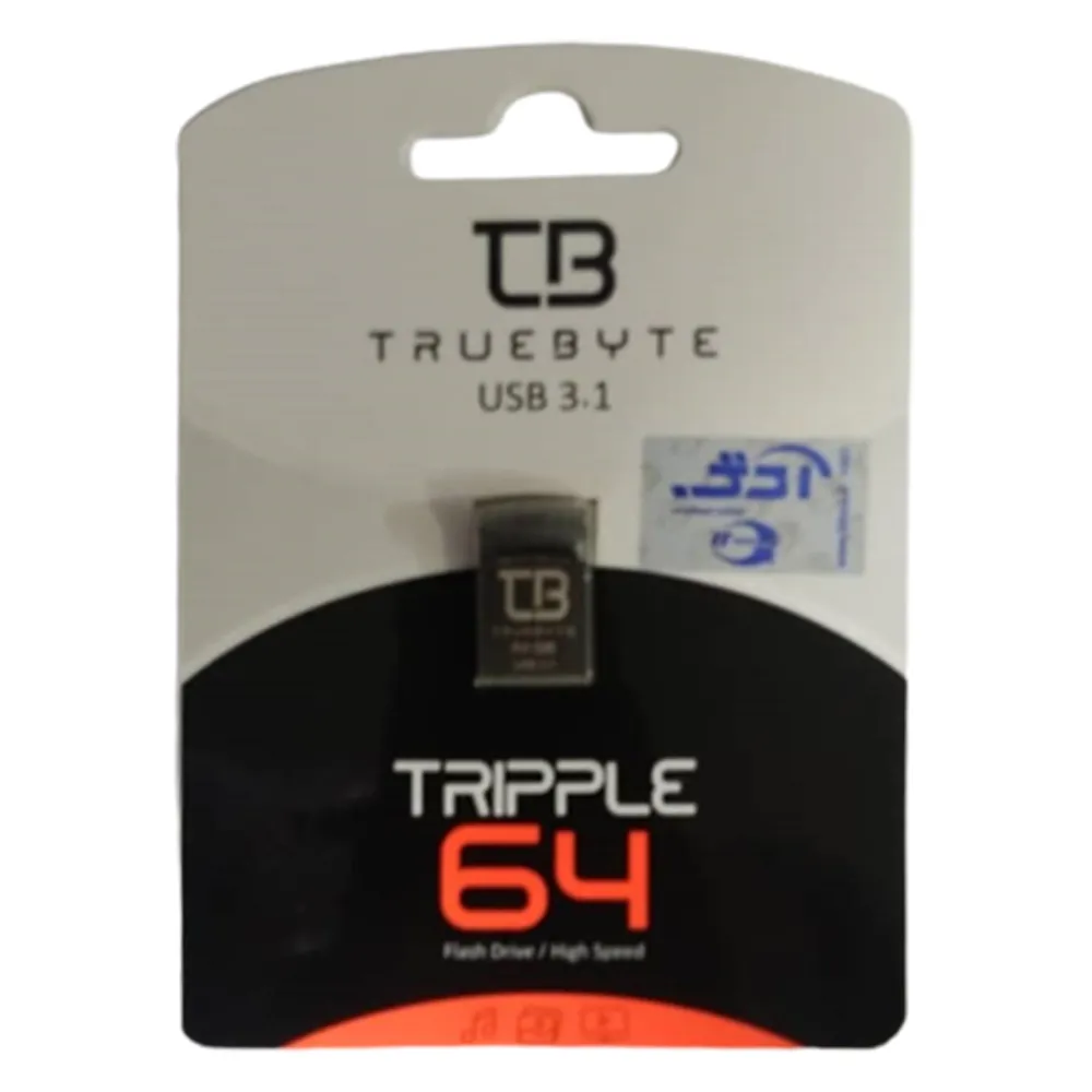 9c8da89da46ca4c294fb8a621acc5680570ce41ea1ed2b11a26df96cb2997496.webp فلش TRUEBYTE TRIPPLE USB3.1 64G گارانتی مادام العمر