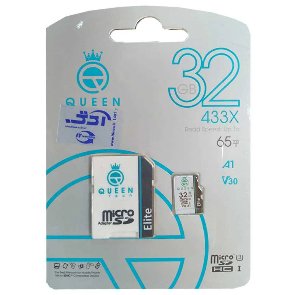 9d3467f4dbc14d37d60ec917b7baace76644365337a254dcc1e953801c929228.webp رم میکرو QUEENTECH U3 65MB 32G گارانتی مادام العمر