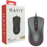 ماوس سیم دار گیمینگ هویت مدل HAVIT MS72 طوسی