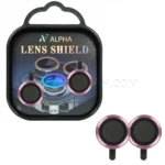 محافظ لنز رینگی آلفا آیفون مدل IPHONE 16/16PLUS صورتی