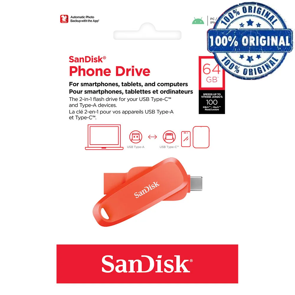 9ddb689d7ea37ffdb99365dedf2d93ee4c29c95a0ad22992e726658605d928f2.webp فلش سندیسک مدل SANDISK DC6 TYPE-C 64G صورتی