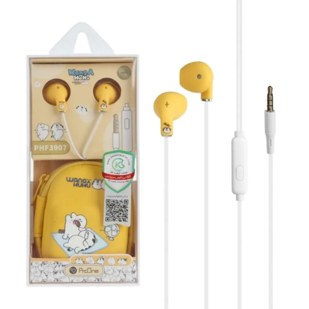 9df0a1b596dc8affae4850ef90ff2042bf2263bac28ced564cb2b1b6cb43f94c.webp هندزفری پرووان PHF3907 زرد PROONE