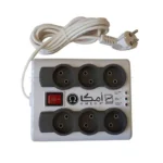 محافظ برق شش خانه امگا مدل OMEGA P6000