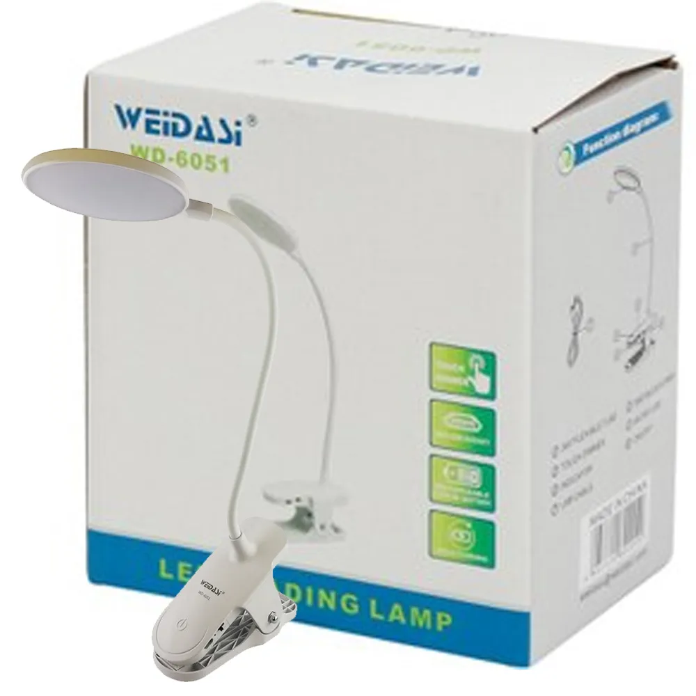 9e9e9846d568a1f2adfe5040f98d1e59e5d102afe1cd929d9f3555fa668aef19.webp چراغ مطالعه WEIDASI WD-6051