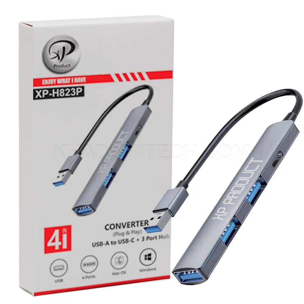 9ed1510c17897d2e0abba439eb14507c0acc59d9b8aeb50e29e8c07fa4beac66.webp هاب ایکس پی مدل XP H823P USB3.0 4Port